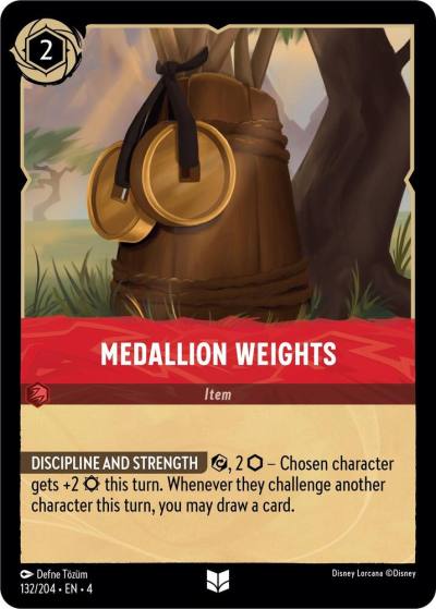 Medallion Weights 132/204 Ursula's Return Lorcana card