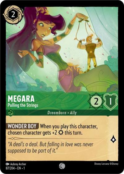Megara Pulling the Strings 87/204 The First Chapter Lorcana card