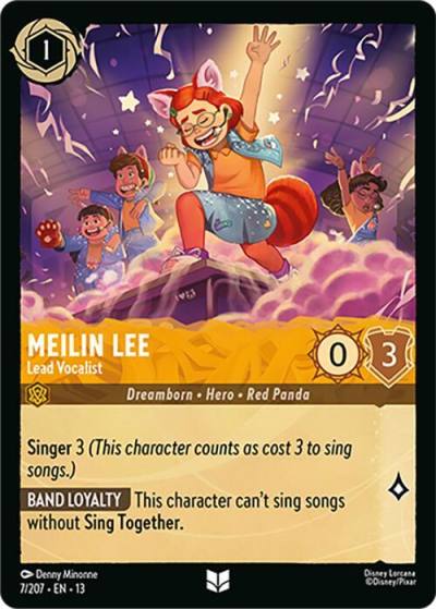 Meilin Lee Lead Vocalist 7/204 Attack of the Vine! Lorcana card