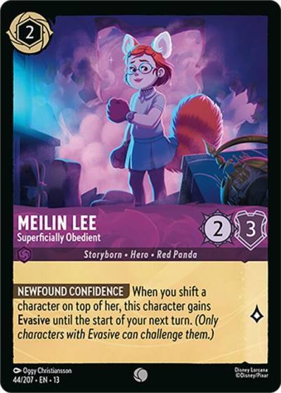 Meilin Lee Superficially Obedient 44/204 Attack of the Vine! Lorcana card