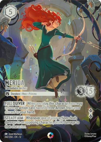 Merida Formidable Archer (Iconic) 242/204 Wilds Unknown Lorcana card