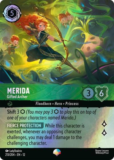Merida Gifted Archer (Epic) 213/204 Wilds Unknown Lorcana card