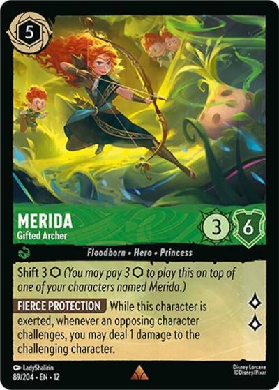 Merida Gifted Archer 89/204 Wilds Unknown Lorcana card