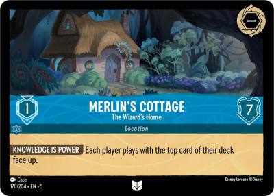 Merlins Cottage The Wizards Home 170/204 Shimmering Skies Lorcana card
