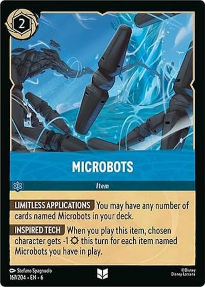 Microbots 167/204 Azurite Sea Lorcana card