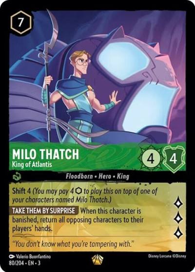 Milo Thatch King of Atlantis 80/204 Into the Inklands Lorcana card
