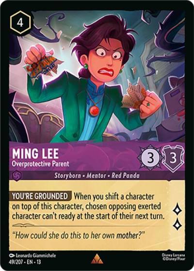 Ming Lee Overprotective Parent 49/204 Attack of the Vine! Lorcana card