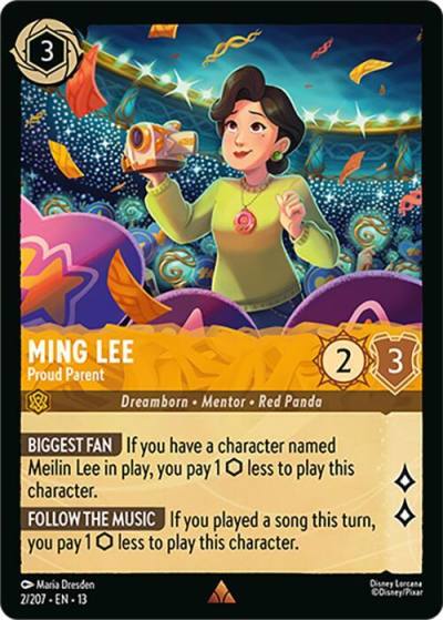 Ming Lee Proud Parent 2/204 Attack of the Vine! Lorcana card