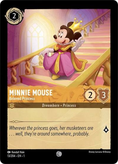 Minnie Mouse Beloved Princess 13/204 The First Chapter Lorcana card