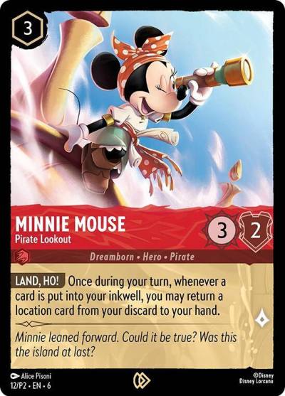 Minnie Mouse Pirate Lookout 12 Disney Lorcana Promo Cards Lorcana card