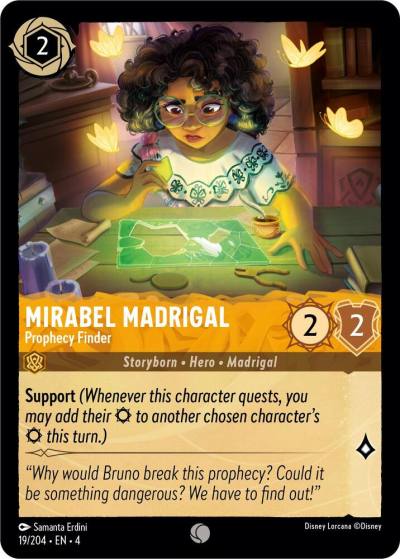 Mirabel Madrigal Prophecy Finder 19/204 Ursula's Return Lorcana card