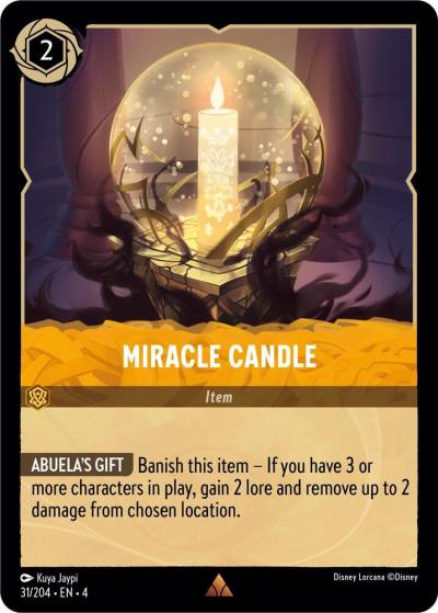 Miracle Candle 31/204 Ursula's Return Lorcana card