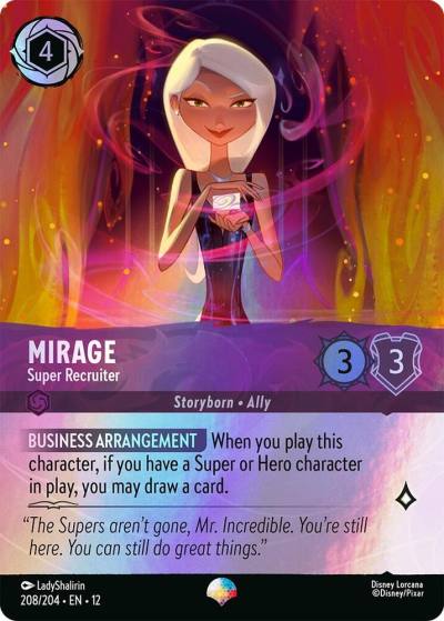 Mirage Super Recruiter (Epic) 208/204 Wilds Unknown Lorcana card