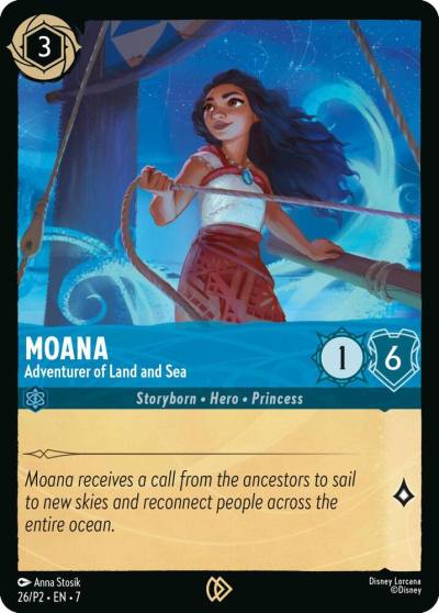 Moana Adventurer of Land and Sea 26 Disney Lorcana Promo Cards Lorcana card