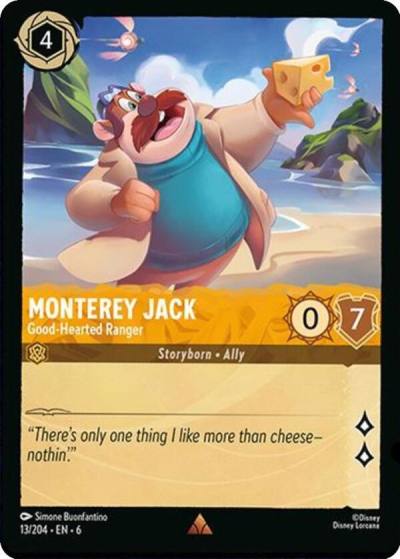Monterey Jack Good Hearted Ranger 13/204 Azurite Sea Lorcana card