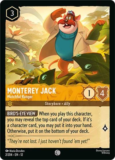 Monterey Jack Watchful Ranger 2/204 Wilds Unknown Lorcana card