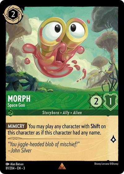 Morph Space Goo 81/204 Into the Inklands Lorcana card