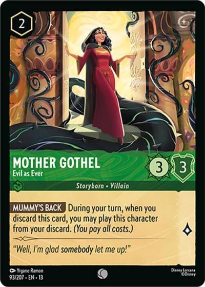 Mother Gothel Evil as Ever 93/204 Attack of the Vine! Lorcana card