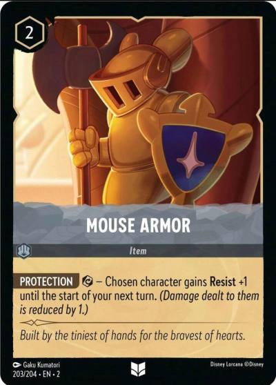 Mouse Armor 203/204 Rise of the Floodborn Lorcana card