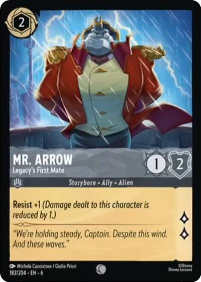 Mr Arrow Legacys First Mate 182/204 Azurite Sea Lorcana card