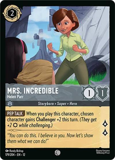 Mrs. Incredible Helen Parr 179/204 Wilds Unknown Lorcana card