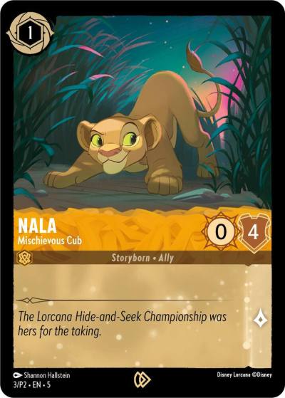 Nala Mischievous Cub 3 Disney Lorcana Promo Cards Lorcana card