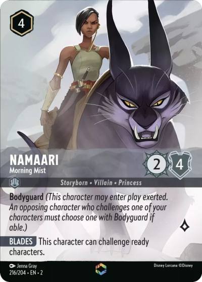 Namaari Morning Mist Enchanted 216/204 Rise of the Floodborn Lorcana card