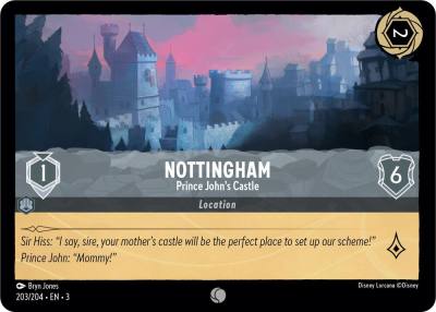Nottingham Prince Johns Castle 203/204 Into the Inklands Lorcana card