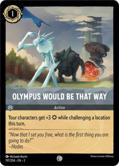 Olympus Would Be That Way 197/204 Into the Inklands Lorcana card