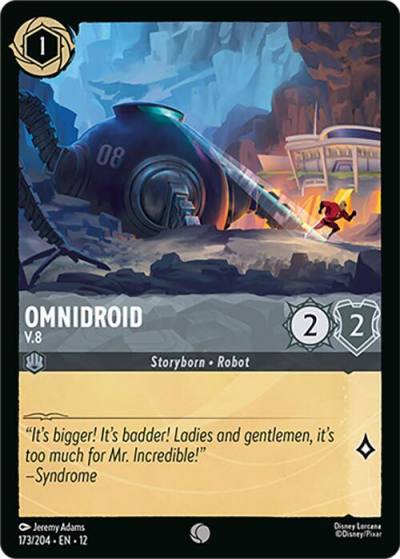 Omnidroid V.8 173/204 Wilds Unknown Lorcana card