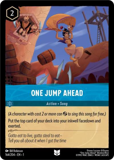 One Jump Ahead 164/204 The First Chapter Lorcana card