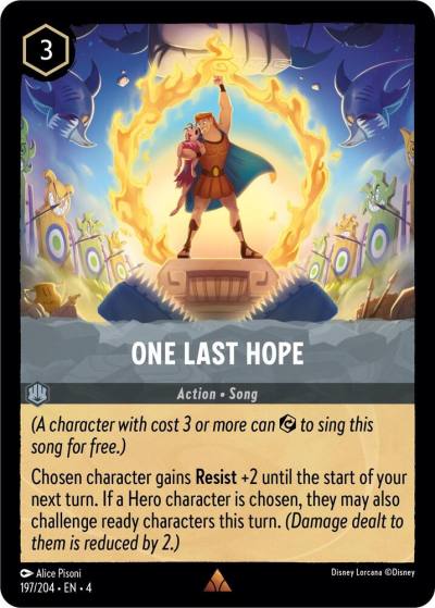 One Last Hope 197/204 Ursula's Return Lorcana card