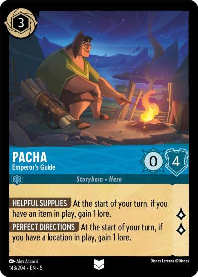 Pacha Emperors Guide 143/204 Shimmering Skies Lorcana card