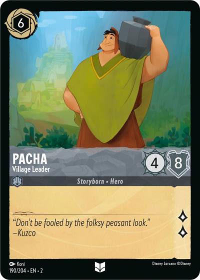 Pacha Village Leader 190/204 Rise of the Floodborn Lorcana card