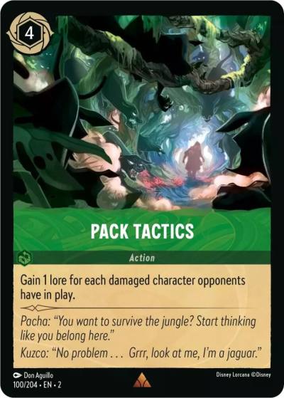 Pack Tactics 100/204 Rise of the Floodborn Lorcana card