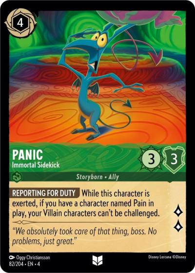 Panic Immortal Sidekick 82/204 Ursula's Return Lorcana card