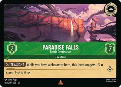 Paradise Falls Exotic Destination 108/204 Attack of the Vine! Lorcana card
