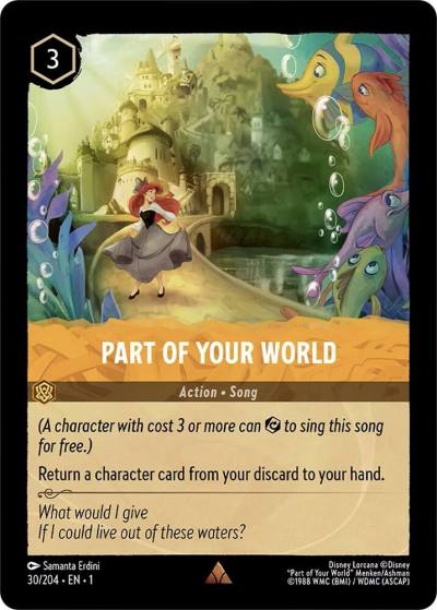Part of Your World 30/204 The First Chapter Lorcana card