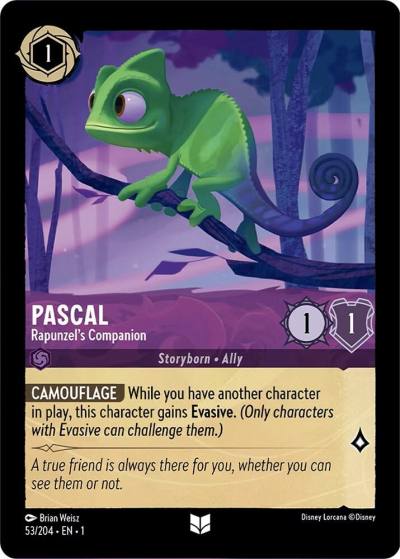 Pascal Rapunzels Companion 53/204 The First Chapter Lorcana card