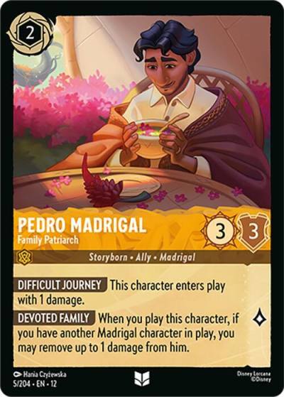 Pedro Madrigal Family Patriarch 5/204 Wilds Unknown Lorcana card