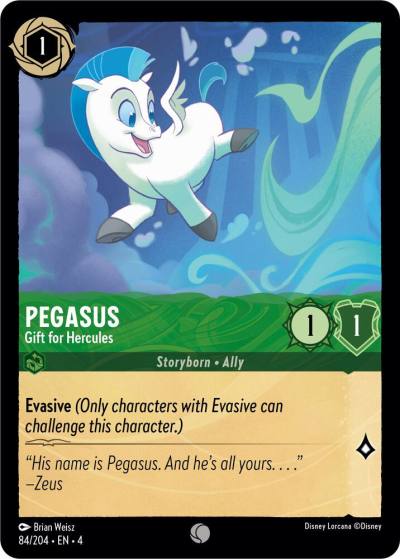 Pegasus Gift for Hercules 84/204 Ursula's Return Lorcana card