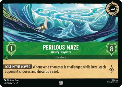 Perilous Maze Watery Labyrinth 101/204 Azurite Sea Lorcana card