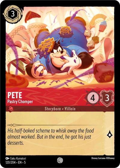 Pete Pastry Chomper 120/204 Shimmering Skies Lorcana card