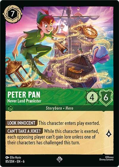 Peter Pan Never Land Prankster 85/204 Azurite Sea Lorcana card