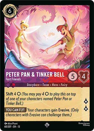 Peter Pan & Tinker Bell Fast Friends 60/204 Attack of the Vine! Lorcana card