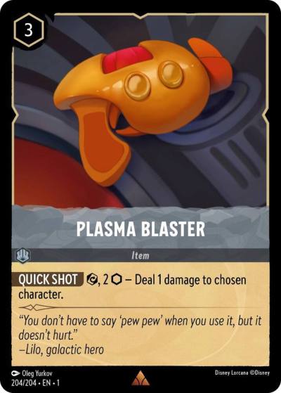 Plasma Blaster 204/204 The First Chapter Lorcana card