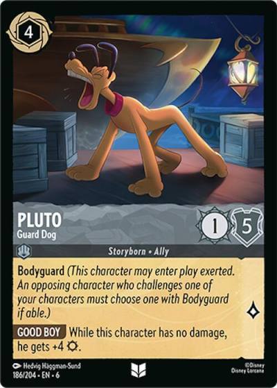 Pluto Guard Dog 186/204 Azurite Sea Lorcana card