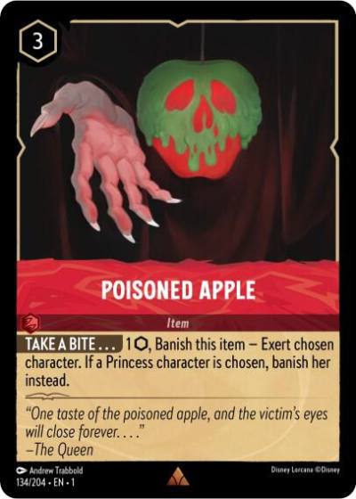Poisoned Apple 134/204 The First Chapter Lorcana card