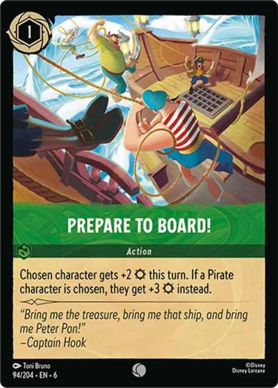 Prepare to Board 94/204 Azurite Sea Lorcana card