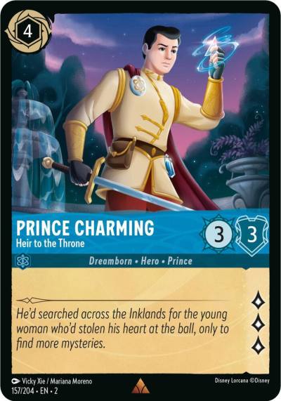 Prince Charming Heir to the Throne 157/204 Rise of the Floodborn Lorcana card